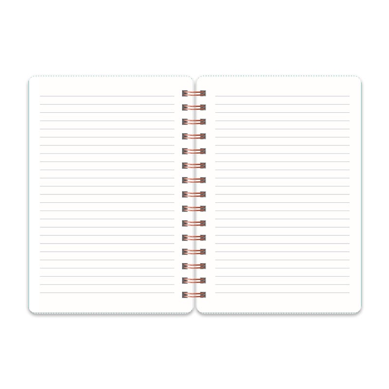 Studio Oh! Spiral Notebook 5.75" x 8.75", Daily Planner for Work or School, Journal Notepad for Writing, 208 Page Lined Paper, 100 GSM Paper Weight, Includes Storage Pocket, Current Mood Hunter Green - Image 3